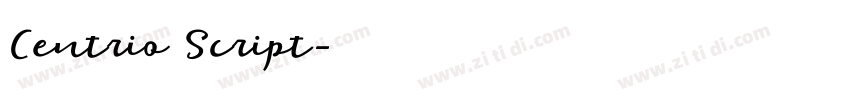 Centrio Script字体转换